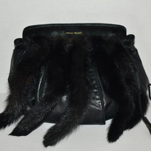 Vintage Prada bag with Minx fur - Picture 1 of 2